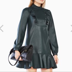 Bcbg faux leather dress